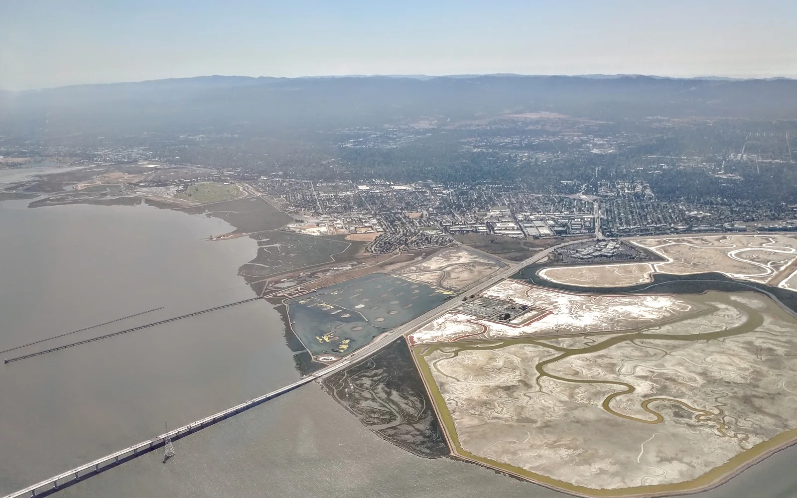 Aerial view of East Palo Alto residential community showing suburban neighborhood development and housing patterns